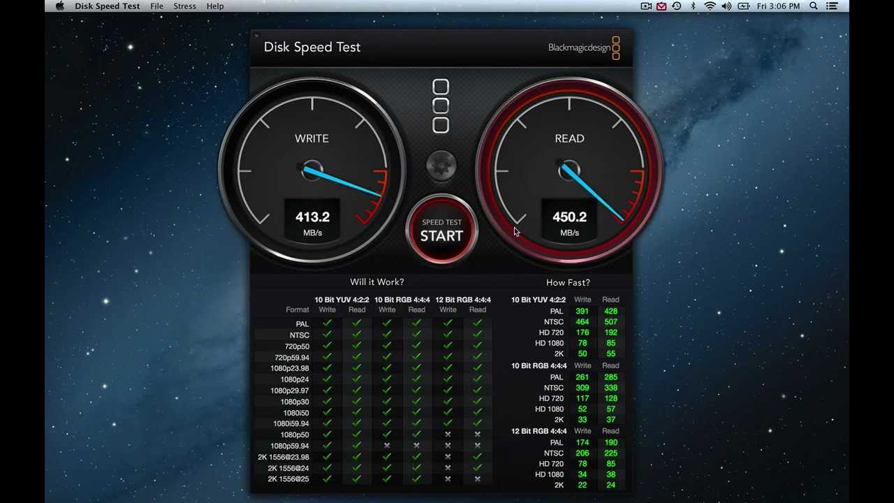 blackmagic disk speed test windows 7