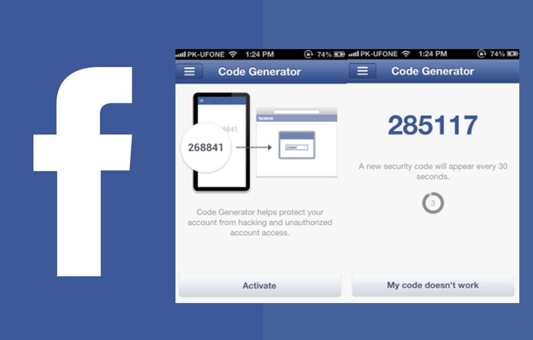 bypass facebook code generator